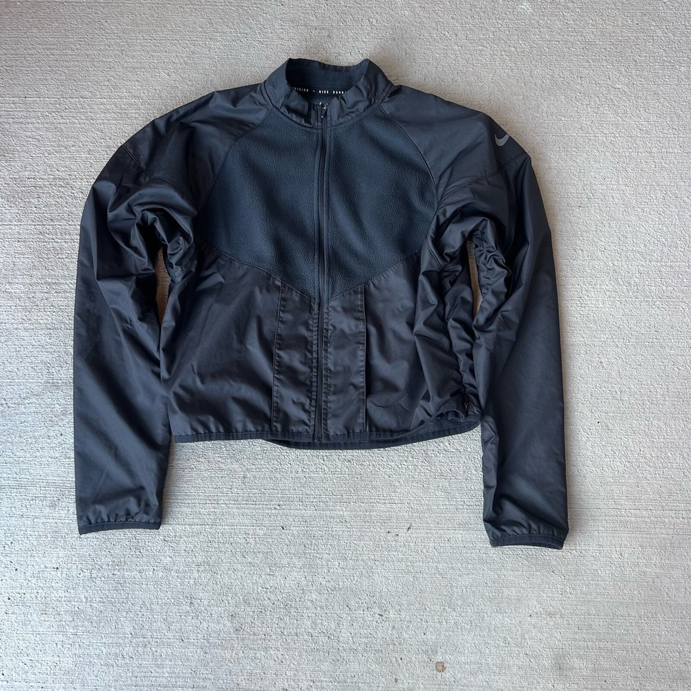 Nike Women's Running Division Mid-Layer Zip Jacket Black Size Medium DC8033-010